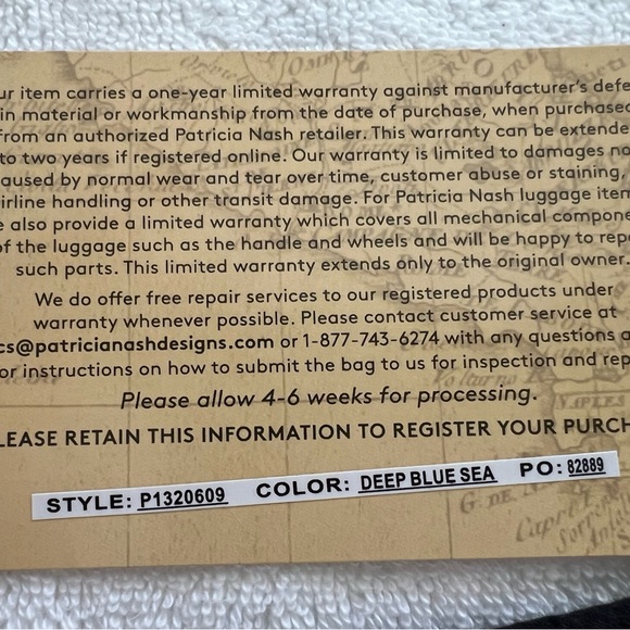 DESIGNER Patricia Nash 
Floral Blue and Green Women's Bag - Picture 9 of 11